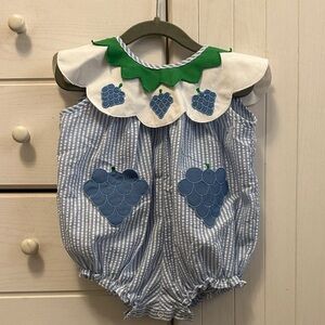 Babycrest vintage blueberry romper